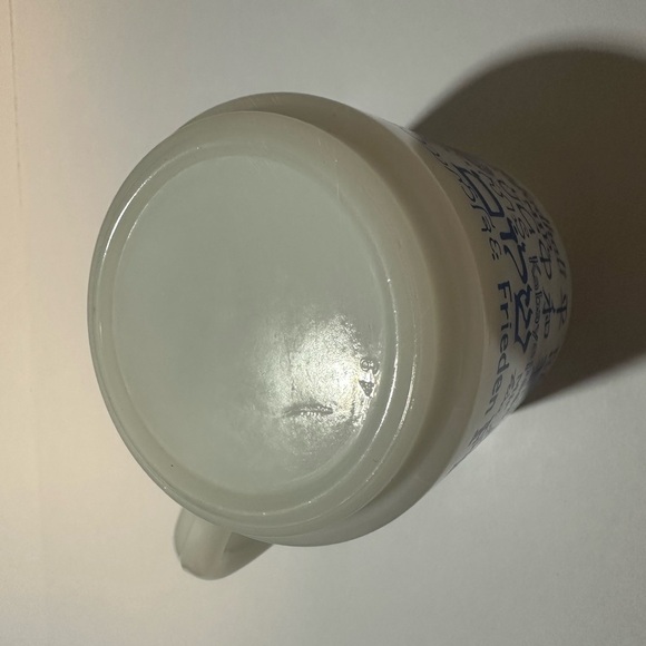 Vintage 1960's Mug Milk Glass UN United Nations Peace Multilingual - Picture 5 of 5